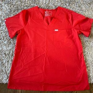 Burnt orange FIGS scrub top size XL